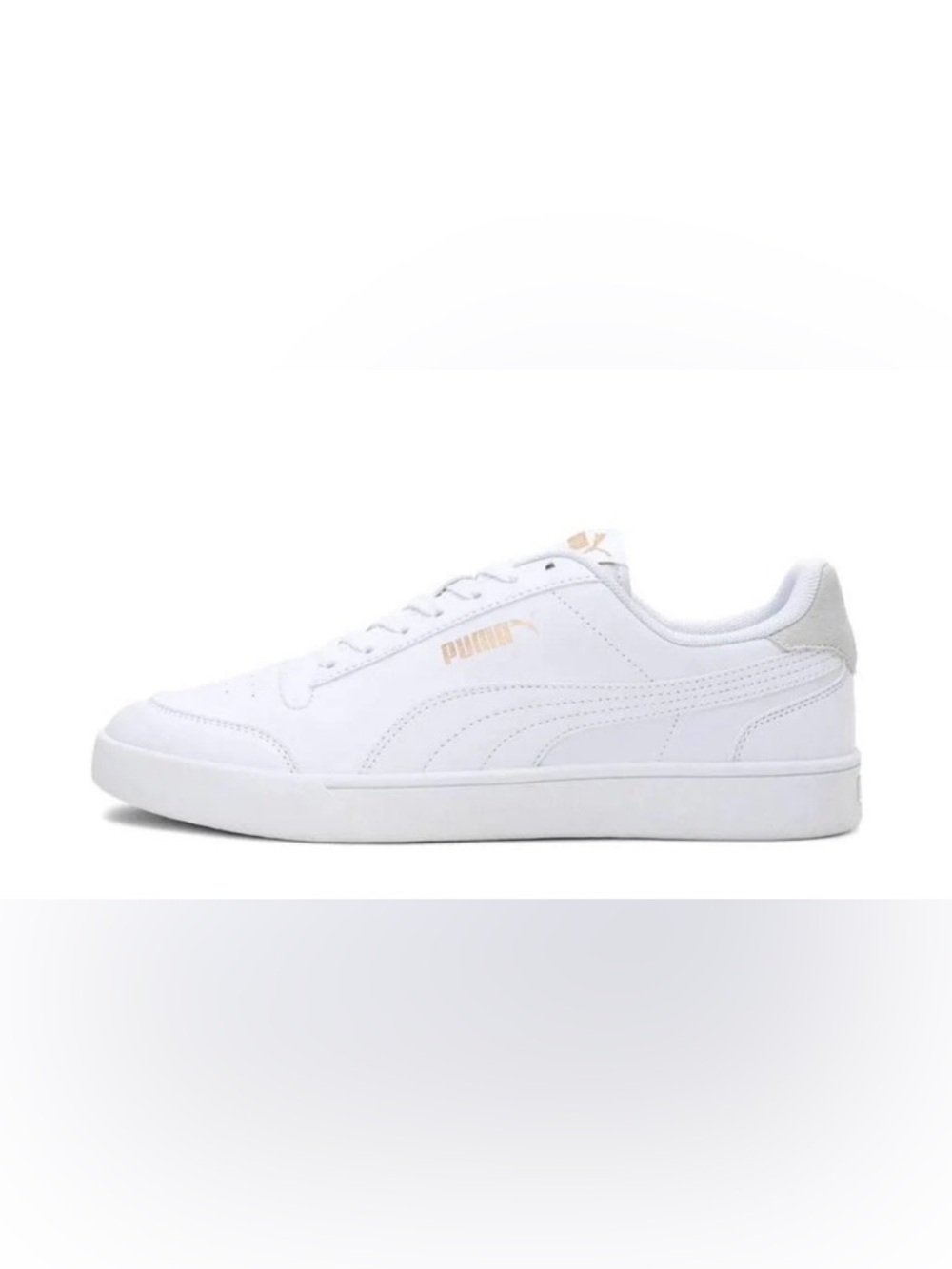 Puma Shuffle Men's Classic White Leather Sneakers - Size 11.5